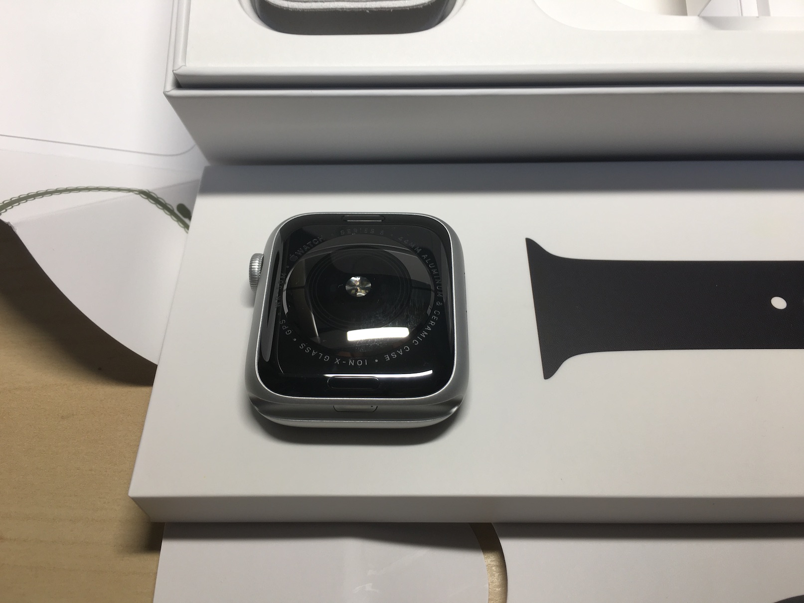 手表背面
